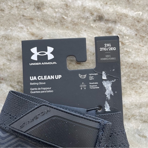 Under Armour UA Clean Up 21 Baseball Batting Gloves 1365461-005 Men’s 2XL NWT - Picture 2 of 9